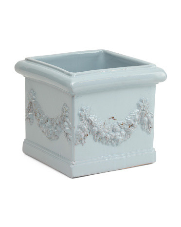 Hand 13X13X12 Square Ceramic Planter | TJ Maxx