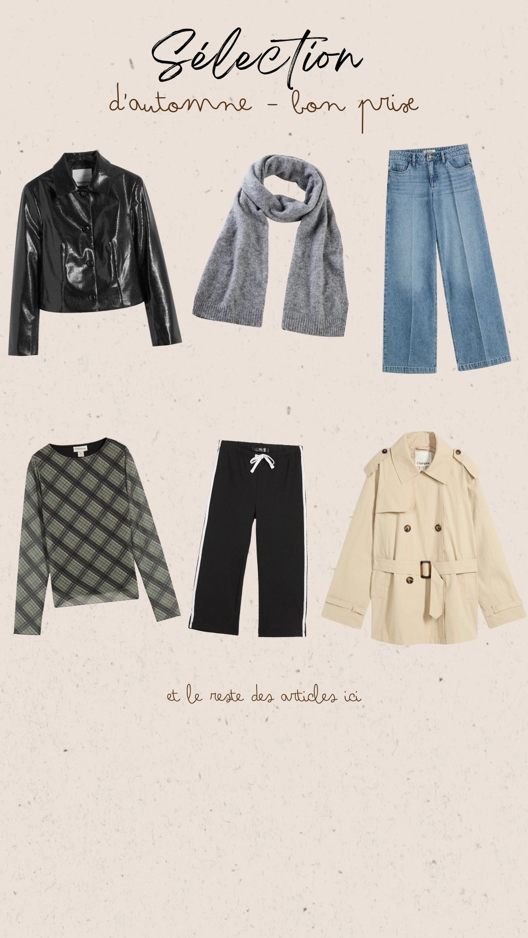 Sélection d’articles Bon Prix 

Collaboration commerciale 

#LTKautumn #LTKwinter #LTKstyletip