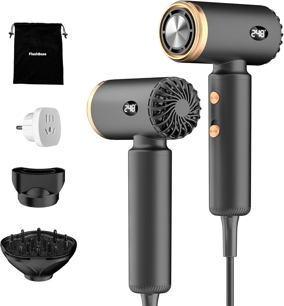 Travel Hair Dryer, Dual Voltage Mini Ionic Blow Dryer for Fast Drying, Compact Lightweight Hair D... | Amazon (US)