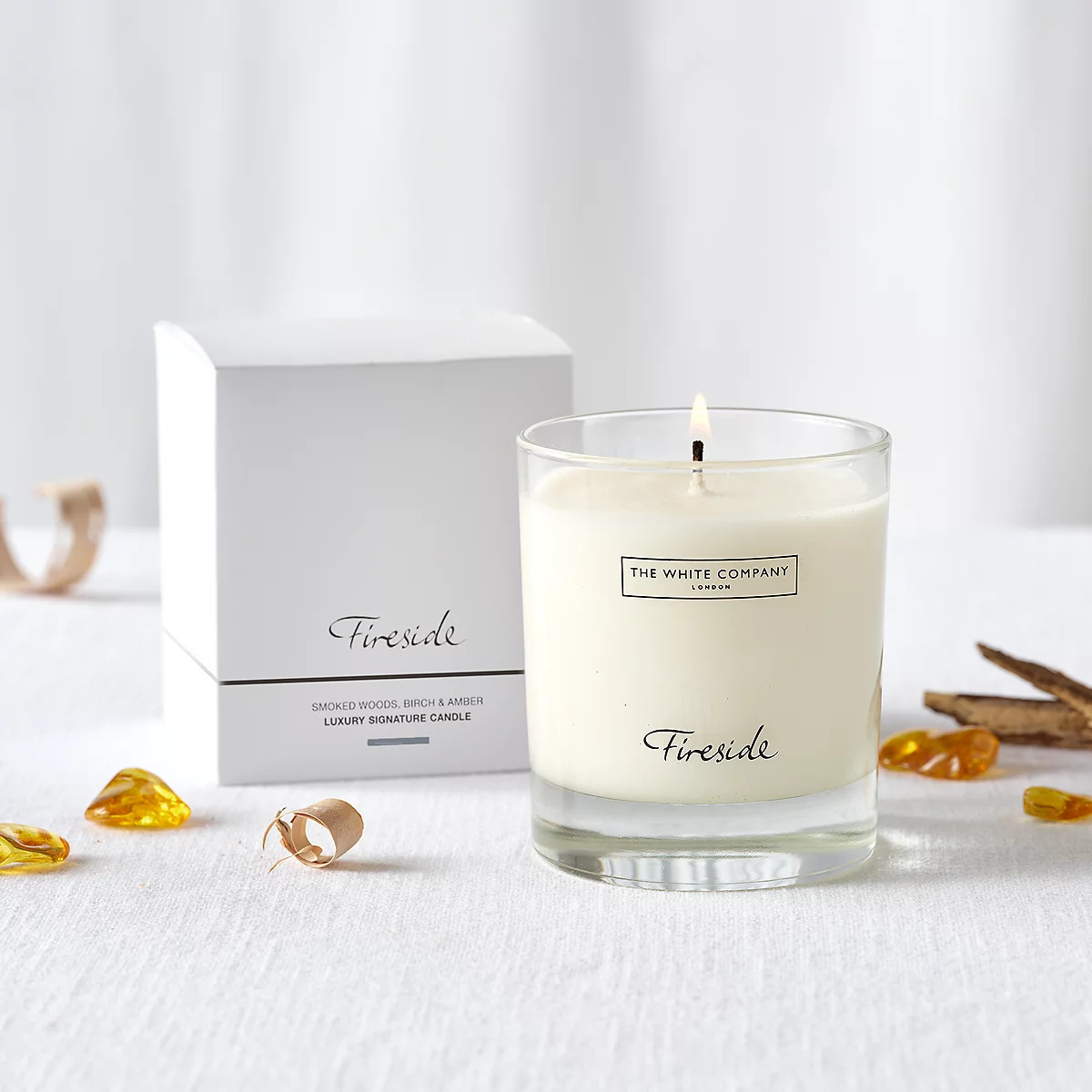Fireside Luxury Signature Candle | The White Company UK & ROW