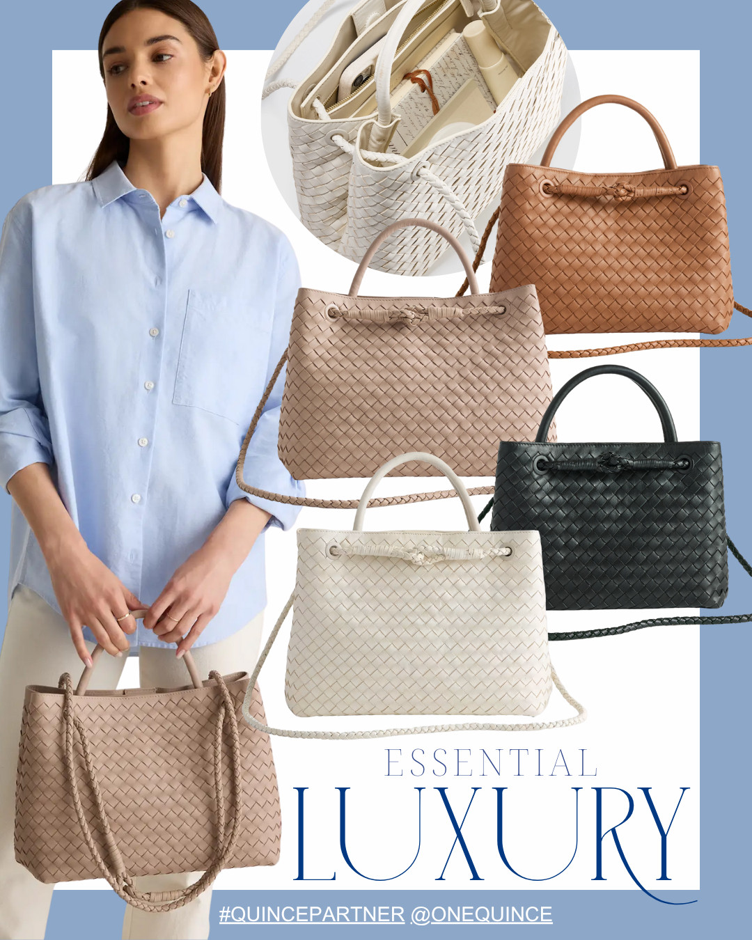 Feels effortless, looks designer - without the price tag! Polished, practical, and perfect for every season. 

#QuincePartner @onequince
woven leather bag | everyday tote | quiet luxury | work bag | minimal style
 

 #LTKOver40 #LTKStyleTip #LTKItBag