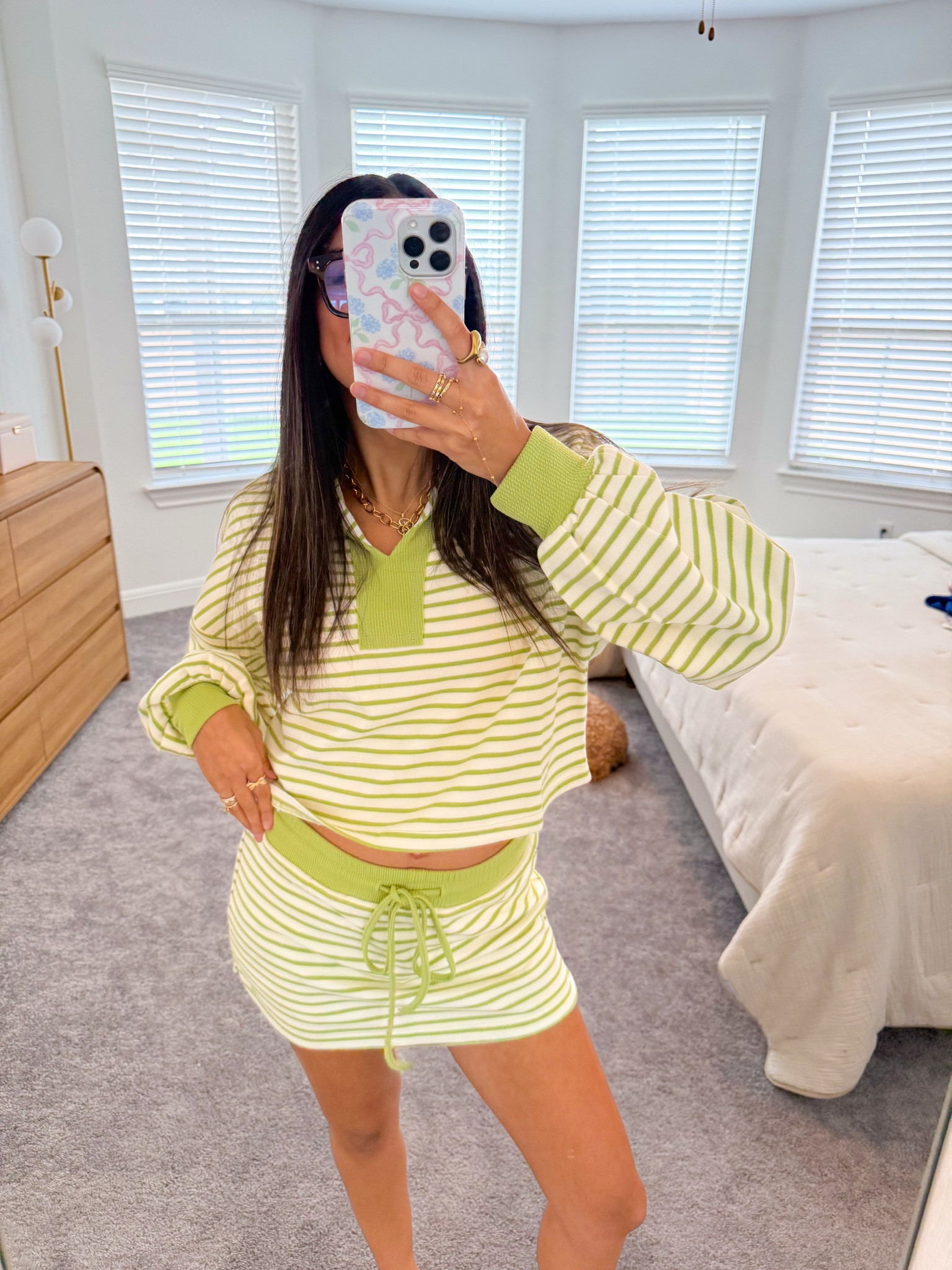 Striped set from @shopheylovely 💚 wearing a size small 