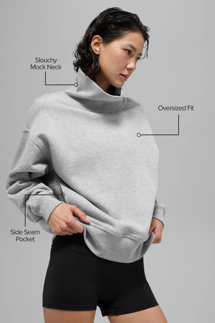 Hazy Mock Neck Pullover | Alo Yoga (US)