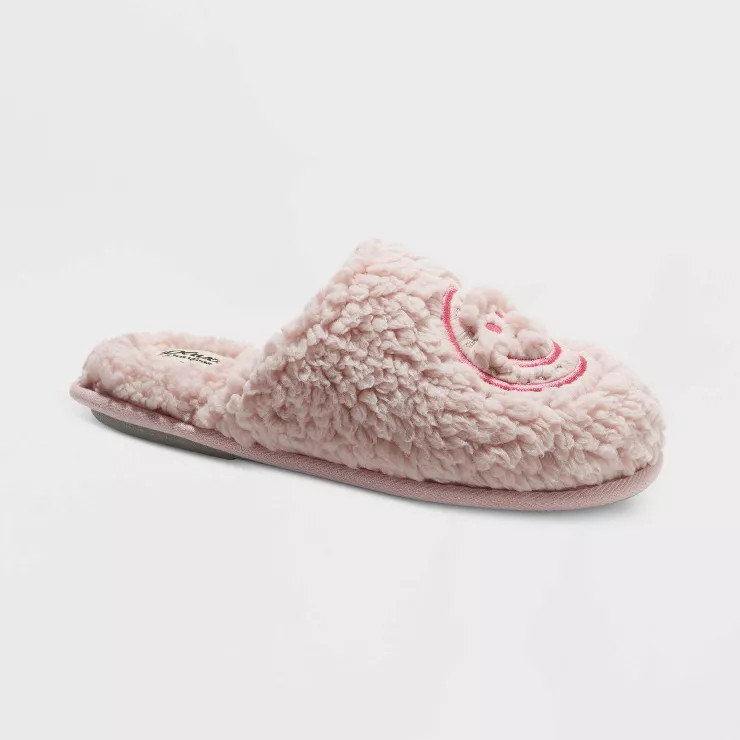 dluxe by dearfoams Women's Happy Face Slide Slippers | Target