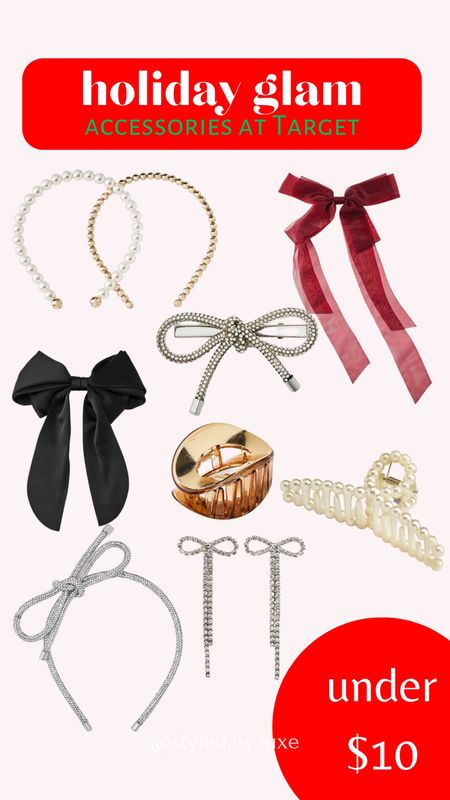 Holiday accessories under $10 at target. The perfect pairing to go with your holiday outfits 

#LTKfindsunder50 #LTKHoliday #LTKstyletip