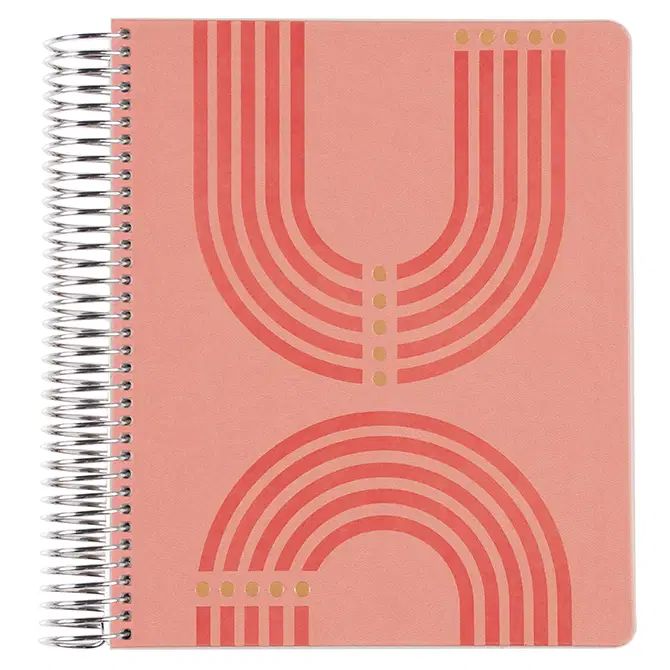 Metallic Coral Arch Vegan Leather Focused Planner™ | Erin Condren