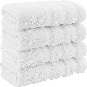 American Soft Linen Luxury Hand Towels for Bathroom, 100% Cotton Turkish 4 Piece Hand Towel Set, ... | Amazon (US)