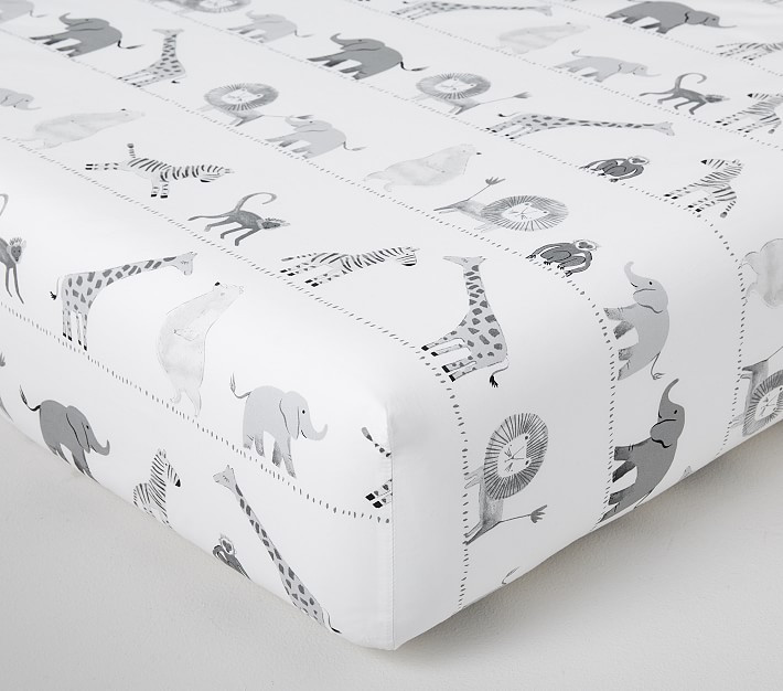 Lawson Organic Crib Fitted Sheet | Pottery Barn Kids | Pottery Barn Kids