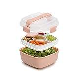 Amazon.com: Goodful Stackable Lunch Box Container, Bento Style Food Storage with Removeable Compa... | Amazon (US)