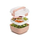 Amazon.com: Goodful Stackable Lunch Box Container, Bento Style Food Storage with Removeable Compa... | Amazon (US)