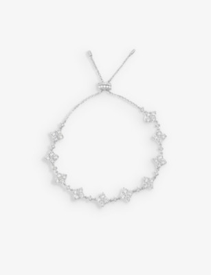 Spark adjustable sterling silver and zirconia bracelet | Selfridges