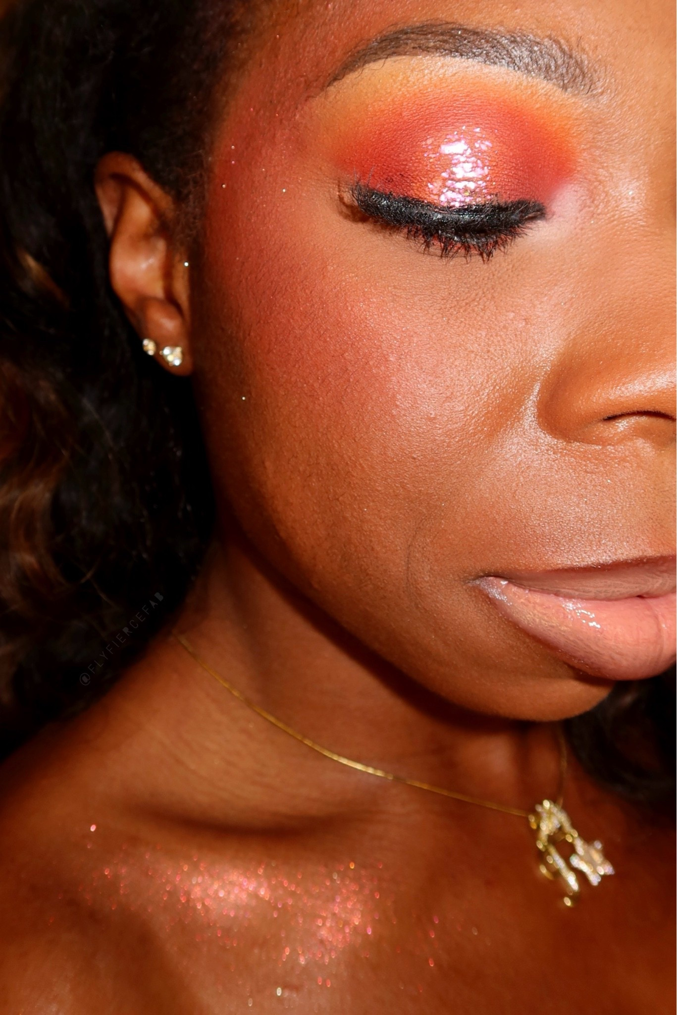 Wore this orange halo eyeshadow look and orange body highlight 🧡✨

✨ Eyeshadow (Crease): P. louise Creative Palette (mainly) + Beauty Bay Firey 2.0 Palette
✨ Lid: Danessa Myricks Infinite Chrome Flakes in “Monarch”
✨ Eyeliner | Inglot Gel Liner in 77 Black (Upper Lash Line) + Make Up Forever Aqua Resist Liner in Black (Lower Lash Line)
✨ Mascara | Tartelette Tubing XL Mascara
✨ Pooplaunch Breeze Lashes

Face:
✨ Primers: One/Size Extreme Mattifying Alkaline Primer (Oily areas) & Danessa Myricks Moisture Repair Balm Serum
✨ Foundation: MAC Studio Fix Fluid in NW47
✨ Concealers | Tower 28 Concealer in 16 SB + Tarte Shape Tape Concealer in 38N
✨ Contour | Black Opal Foundation Stick in Suede Mocha
✨ Cream Blush: Danessa Myricks Yummy Skin Blurring Balm Powder Blushed in Golden Hour (I also used this to color correct) + Primadonna 
✨ Blush | P. Louise Creative Comeback Palette shade 45 (yellow) + Tower 28 X Toni Bravo Downtown Daquri & Strawberry Shirley
✨ Bronzer | NARS Laguna 06 
✨ Loose Setting Powder | One/Size Ultimate Blurring Powder in Ultra Peach (Under Eye). To clean up my contour I mixed it with the Danessa Myricks Evolution Powder in 04
✨ Face Powder | Charlotte Tilbury Airbrush Flawless Finish Setting Powder in Shade 4 
✨ Setting Sprays | Danessa Myricks Blurring Balm Mattifying Setting Spray + One/Size On Til Dawn in Brown Sugar

✨ Cheek & Body Highlight: Danessa Myricks Lightwork V Palette “Fearless”

Lip Combo: 
✨ MAC X Quen Blackwell Lipkit

#LTKBeauty