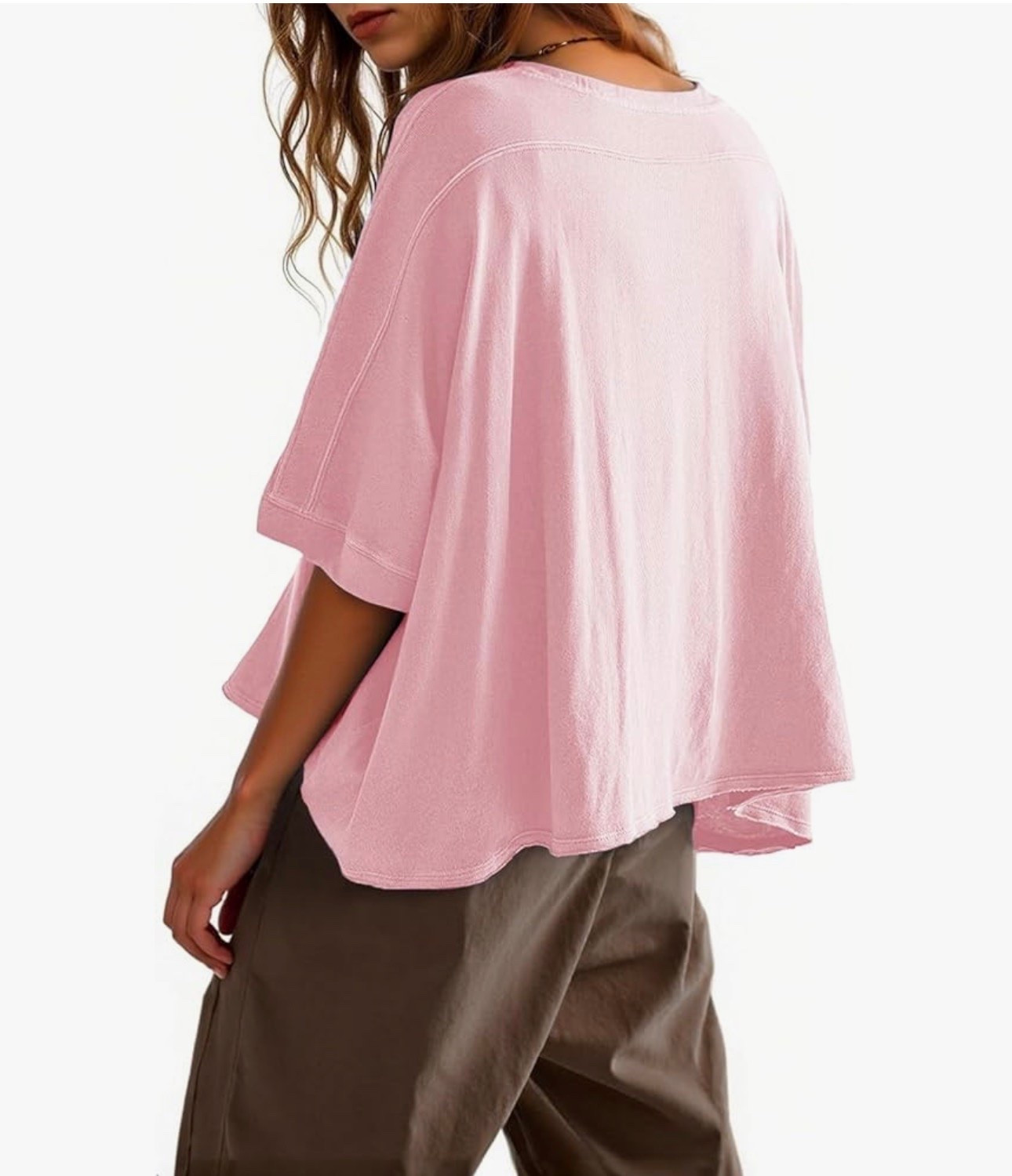I loved this oversized T-shirt so much that I ordered three more. Very comfortable and a perfect basic tee that comes in multiple colors and sizes. Very cute on. ￼

#LTKmomlife #LTKActive #LTKOver40