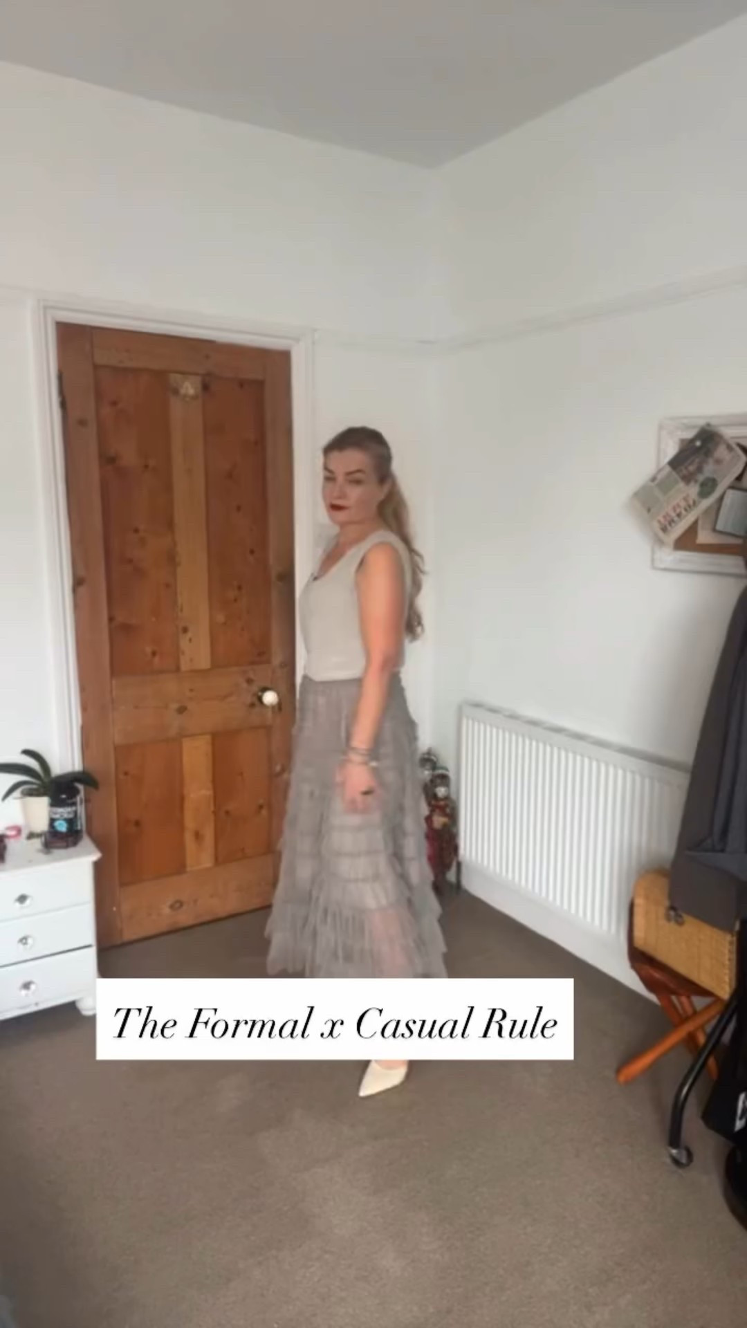 Stop saving your best pieces for a future that has not arrived yet.

The most sophisticated wardrobes are not defined by the price tag of a single item, but by how fluidly those items move through your daily life. The Formal x Casual rule is the secret to a high-end aesthetic that feels effortless rather than forced.

By pairing a structured, tiered skirt with the relaxed silhouette of a grey hoodie, you bridge the gap between gala-ready and street-style chic. It is an intentional subversion of special occasion dressing that proves true style is about versatility, not just luxury.

Your wardrobe should serve you every day, not just on the weekends.

—

Take the Next Step

Build a wardrobe that feels like you.

Download my free Wardrobe Refresh Guide to learn how to reimagine your current collection with five signature styling formulas. Click the link in my bio to get your copy.

For a deeper transformation, I invite you to book a complimentary Discovery Call. Together, we will define your personal aesthetic and curate a wardrobe that reflects your highest self. You can find my calendar at the link in my bio.