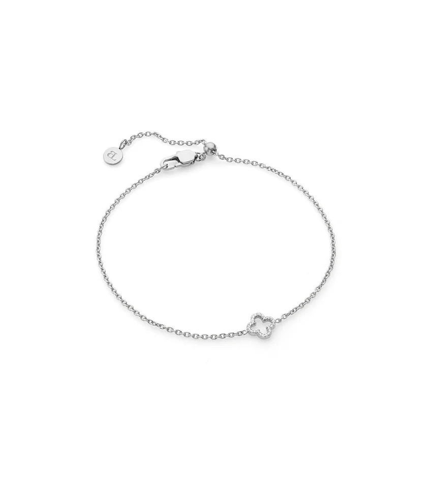 Crystal Clover Bracelet (Silver) | Abbott Lyon