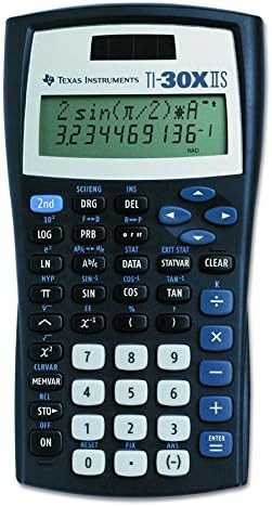 Texas Instruments TI-30XIIS Scientific Calculator, Black with Blue Accents | Amazon (US)