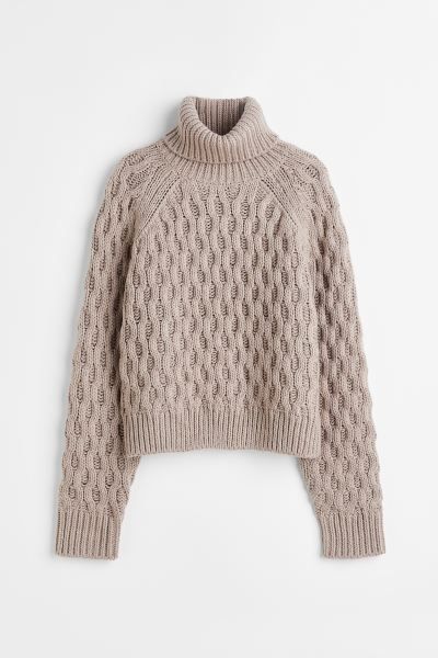 Cable-knit Turtleneck Sweater | H&M (US + CA)