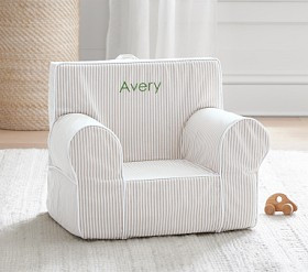 Anywhere Chair®, Oatmeal Oxford Stripe Slipcover Only | Pottery Barn Kids