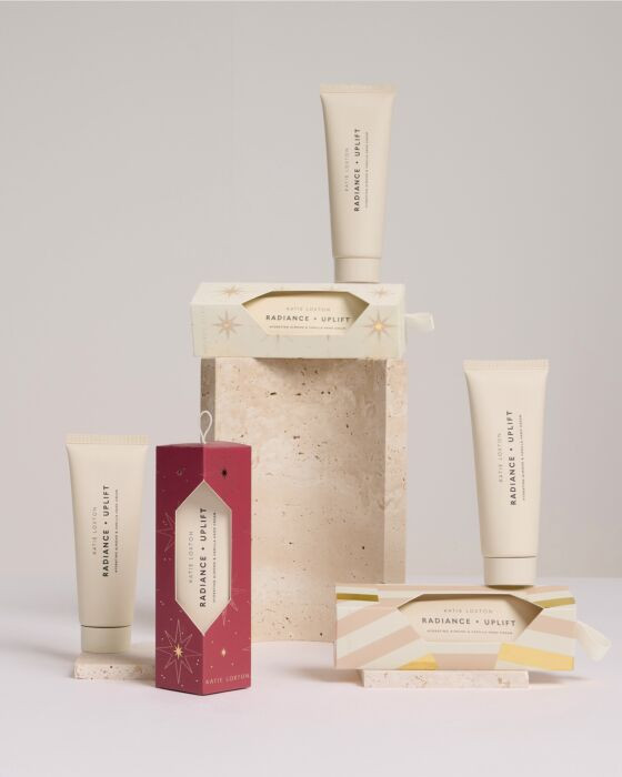 White Star Print Hand Cream Gift Box 'Radiance' in Almond and Vanilla | Katie Loxton Ltd. (UK)