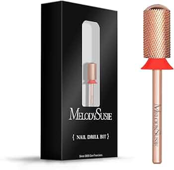 MelodySusie Safety Nail Drill Bits, 3/32'' Smooth Round Top Large Barrel Carbide Bits, Suitable f... | Amazon (US)