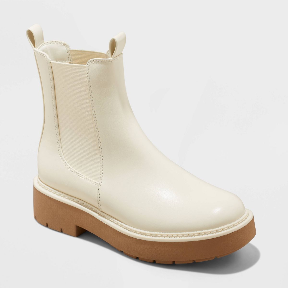 Women's Demi Chelsea Boots - A New Day™ Off-White 6.5 | Target