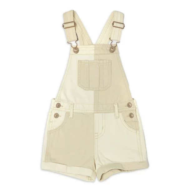 Wonder Nation Toddler Girls Denim Shortall, Sizes 2 Toddler-18 Months | Walmart (US)