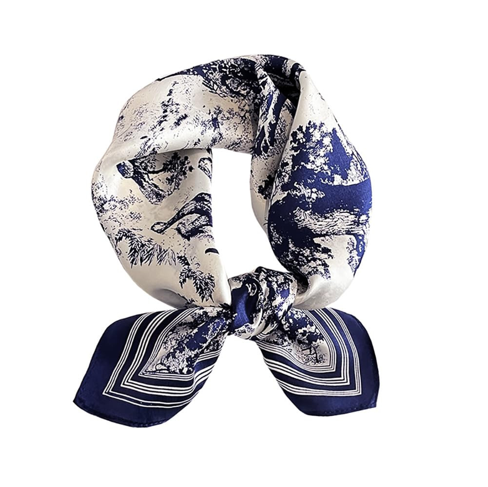 JERLA 100% Mulberry Silk Neck Scarf 21"x21" Small Square Scarfs for Women Gift Packed | Amazon (US)