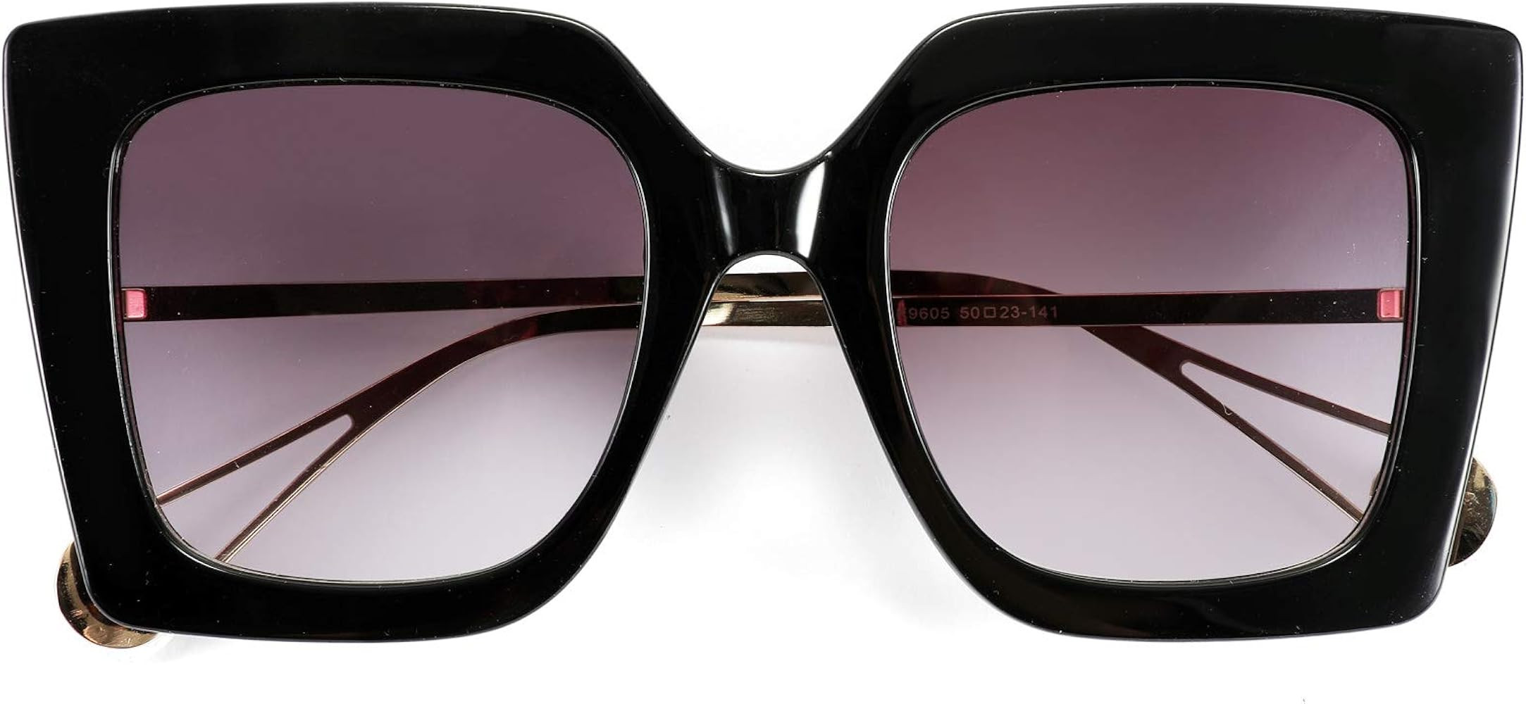 FEISEDY Oversized Square Pearl Inlay Arm Cat Eye Fashion Sunglasses for Women B2625 | Amazon (US)