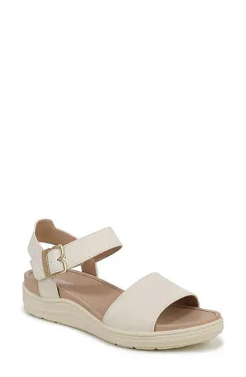 Dr. Scholl's Time Off Sky Ankle Strap Platform Sandal in Whitecap at Nordstrom Rack, Size 6 | Nordstrom Rack