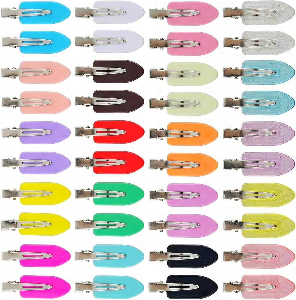 Creaseless Hair Clips for Women Styling 40Pcs Getting Ready No Crease Hair Clips for Bangs Settin... | Amazon (US)