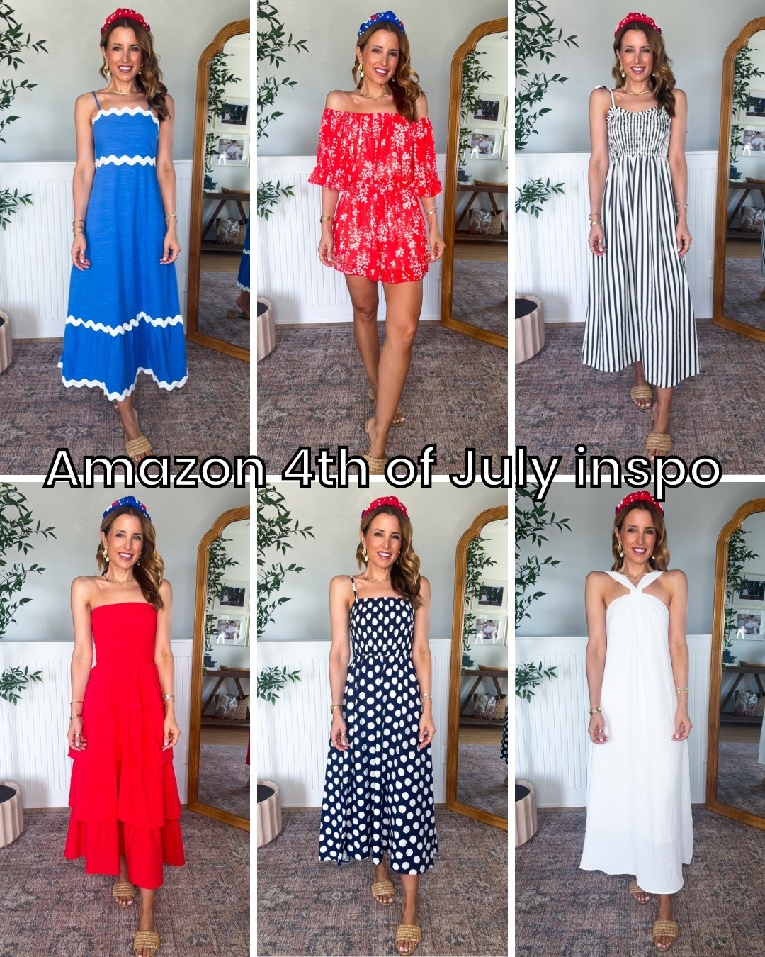 The cutest Amazon outfits for the 4th of July! Wearing smallest size in each. Memorial day weekend. Barbecue outfit. Summer outfit. Summer dress. Vacation dress. Polka dot dress. Swimsuit coverup. Vacation outfit. Amazon USA headband. Target slides are TTS.

#LTKootd #LTKTravel #LTKSeasonal