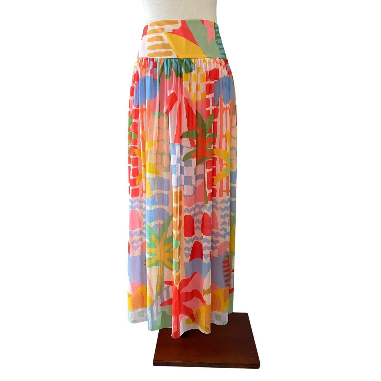 Farm Rio Women's Skirt - Multi - L | Depop US