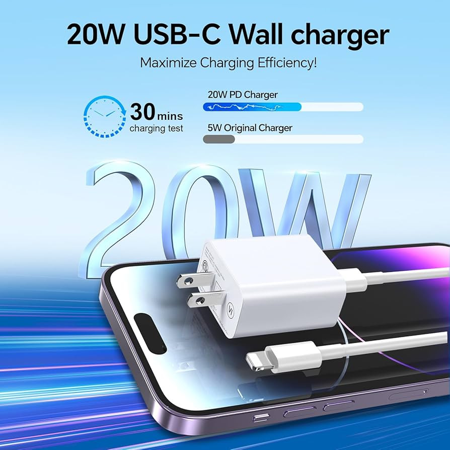 Compatible with iPhone Charger 6/10Ft Fast Charging 2Pack 20W PD Fast Charger Type C Fast Chargin... | Amazon (US)