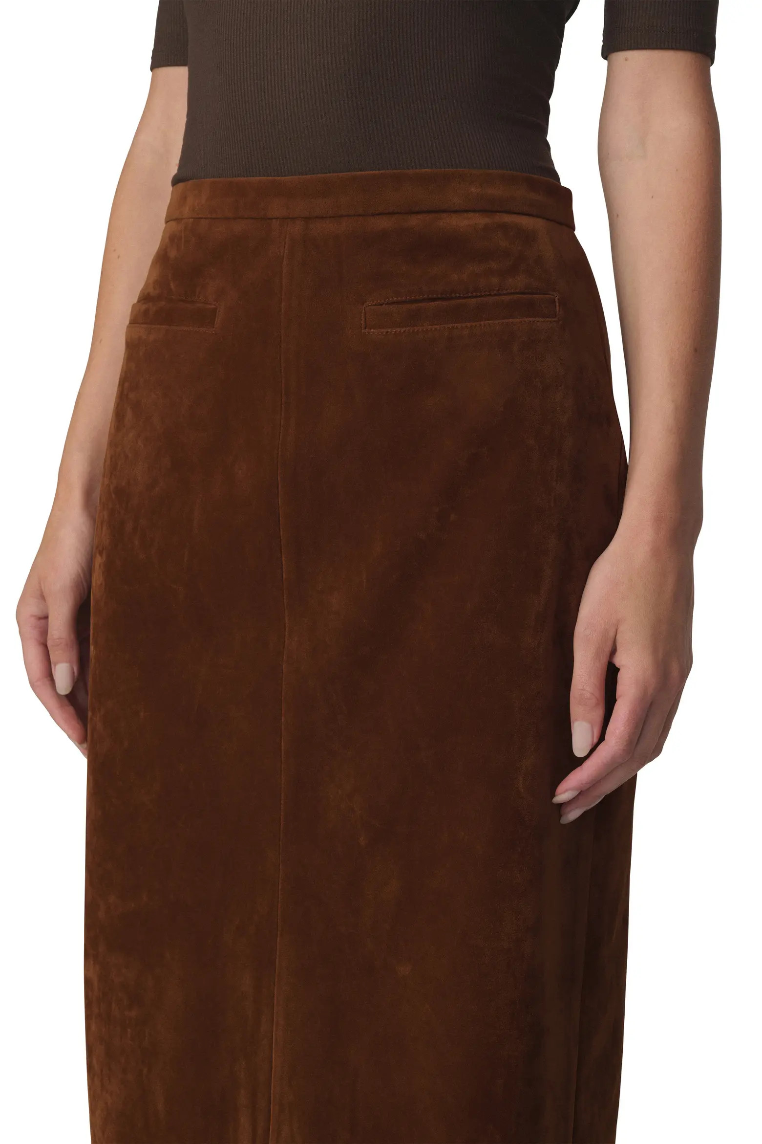 Joe's The Welt Pocket Faux Suede Midi Skirt (Women) | Nordstrom | Nordstrom