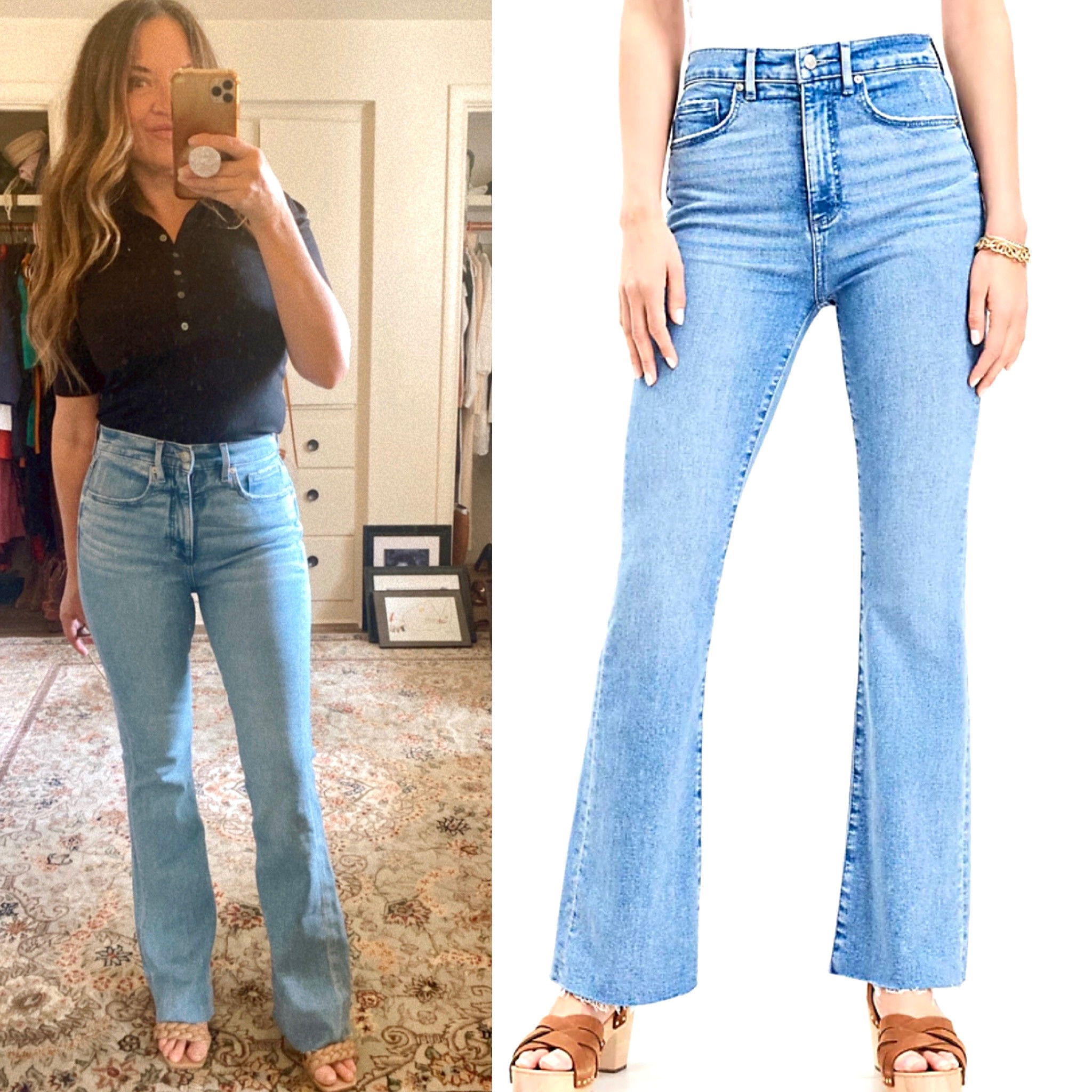 I am absolutely loving this petite denim line from #Loft. Amazing fit for my curves and I don’t have to get them hemmed. I am definitely a high-waisted denim lover for my body type and these fit me perfectly! On sale right now for $49 normally $89.95.  
Love love! 

They are the Petite Fresh Cut High Rise Slim Flare Jeans in Light Wash Indigo. 

#denim #petitedenim #fallstyle #fall #bottoms #petite #petitestyle #petitefashion #everyday #ageless  #agelesspetitestyle #casual #effortlessfashion 

#LTKFind #LTKunder50 #LTKxNSale