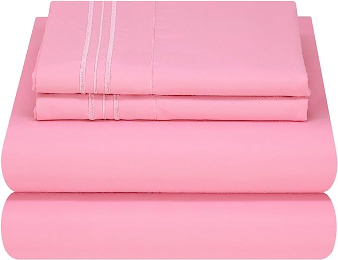 Mezzati Luxury Bed Sheet Set - Soft and Comfortable 1800 Prestige Collection - Brushed Microfiber... | Amazon (US)