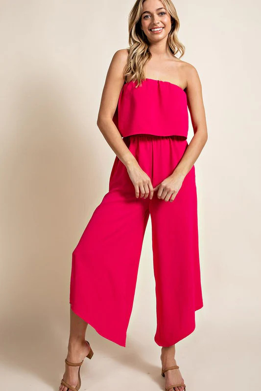 Off Shoulder Pocket Jumpsuit | TandyWear