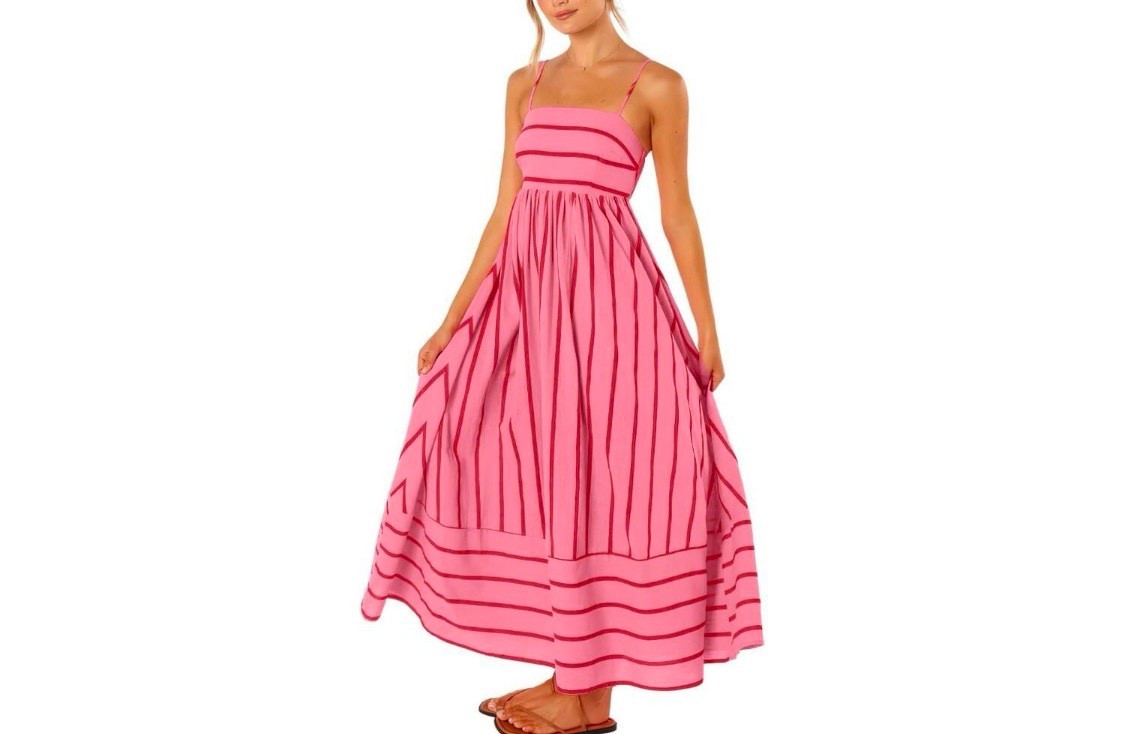 Sundress season is here, and I’m leaning into classic styles that never go out of style. This 100% cotton maxi checks all the boxes with a smocked top, square neckline, adjustable straps, and the prettiest little back detail.#sundress #cotton #affordable 

#LTKootd #LTKSaleAlert #LTKMothersDay