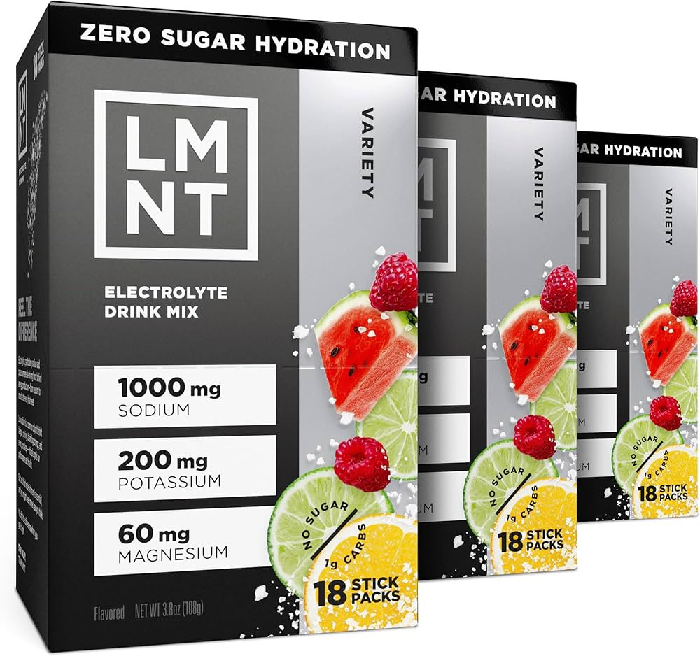 LMNT Zero Sugar Electrolytes - Variety Pack Bundle | Drink Mix | 54-Count | Amazon (US)