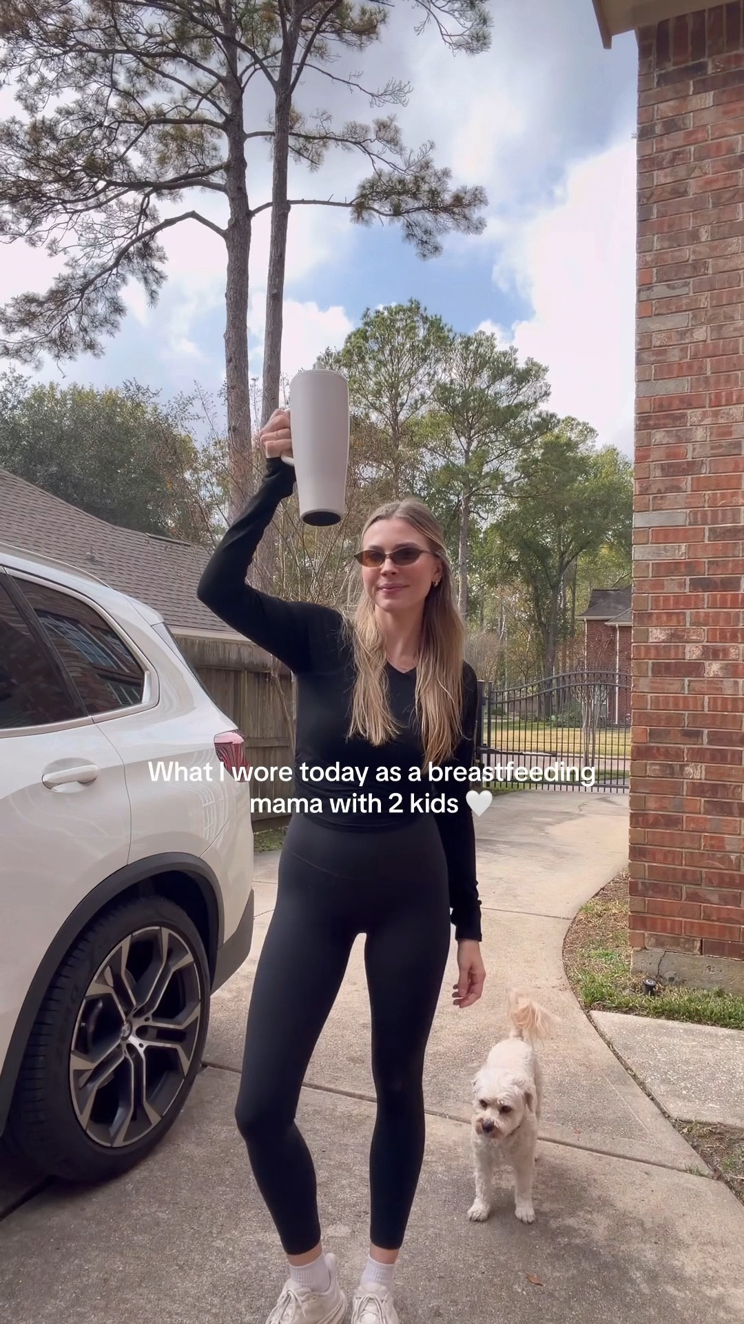 Today’s walk outfit! Size M in long sleeve but prefer S. Leggings in S! 

#LTKmomlife #LTKootd #LTKfitnessgoals