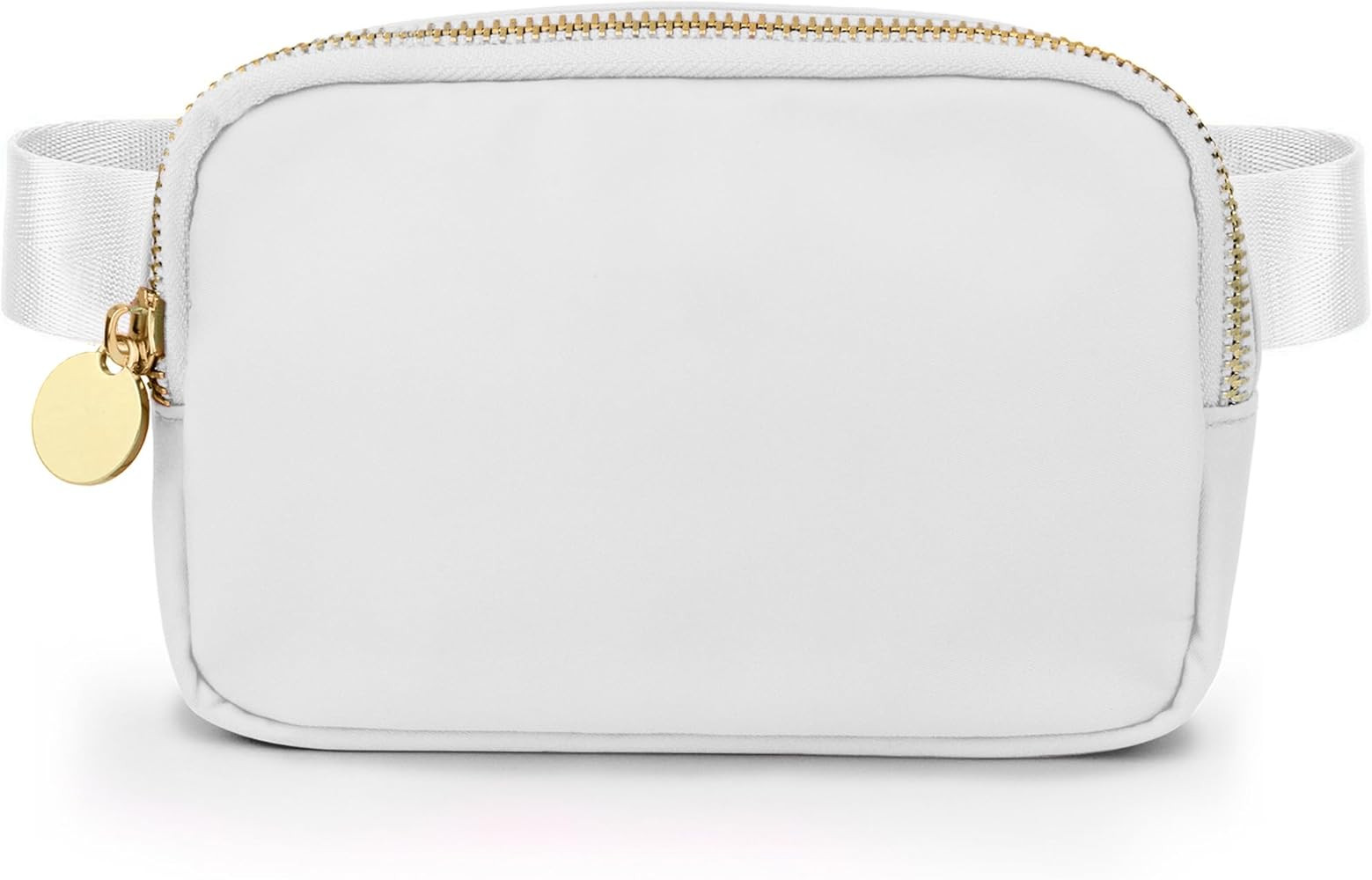 Women's White Nylon Crossbody Bag, Water Resistant, 7.5" x 2" x 5" | Amazon (US)