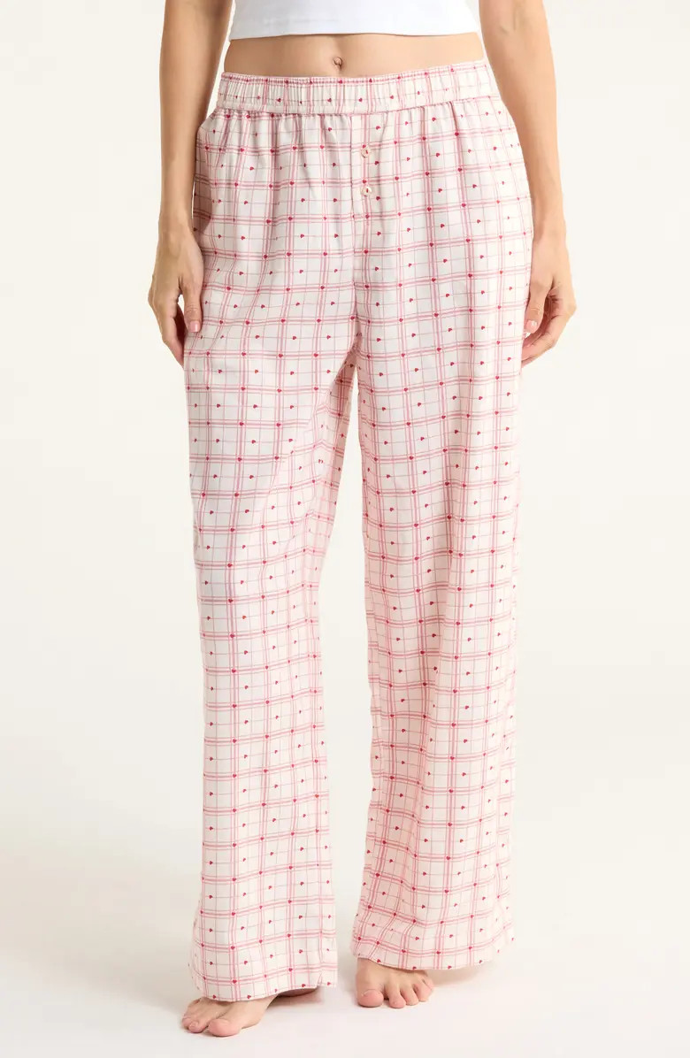 Print Flannel Boxer Pajama Pants | Nordstrom