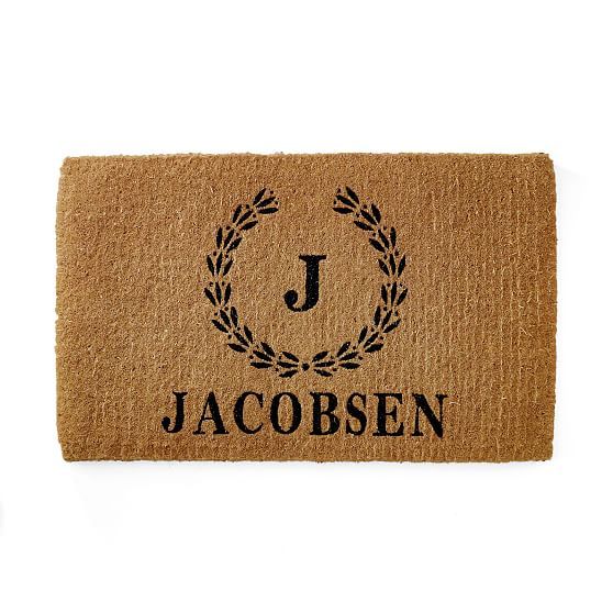 Personalized Doormat, Wreath | Mark and Graham