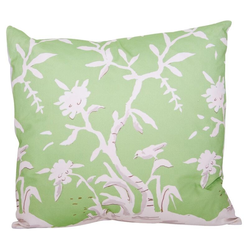 Cliveden 22x22 Pillow, Green | One Kings Lane
