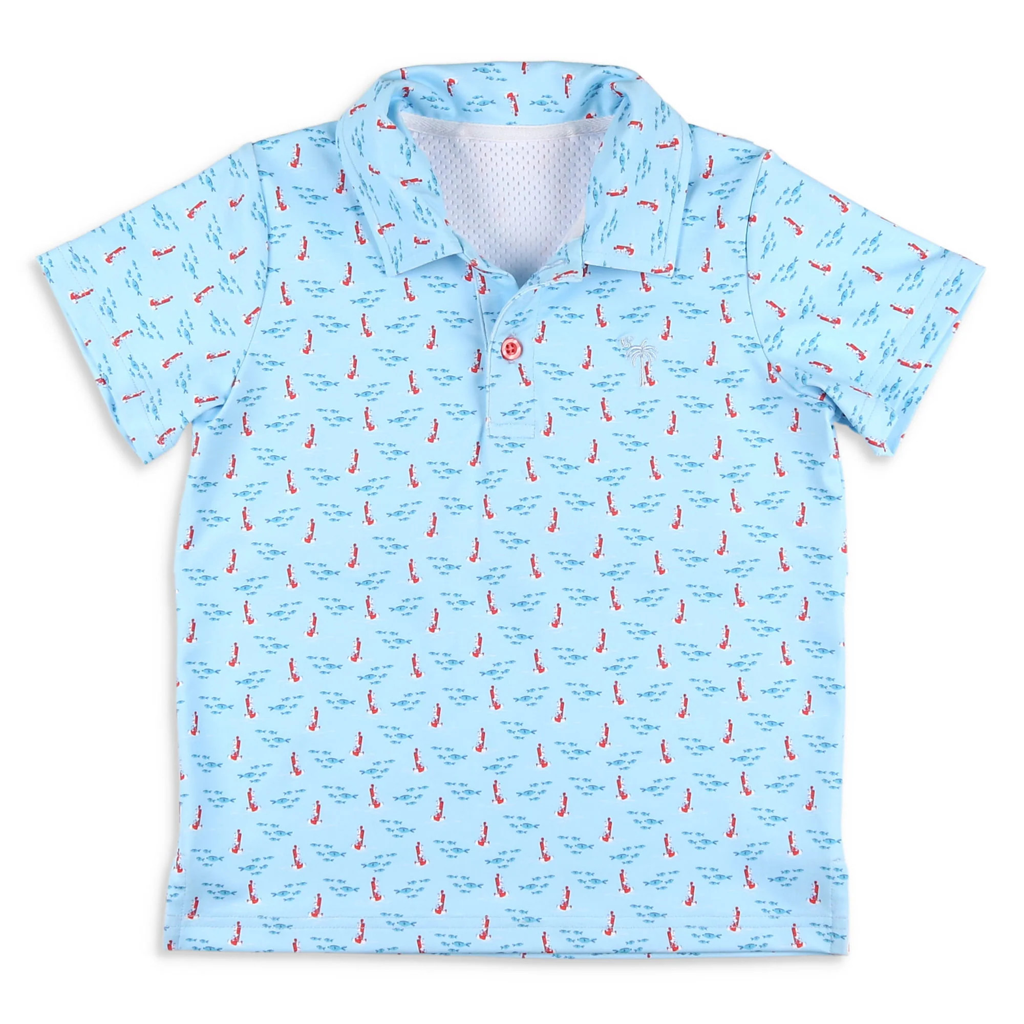 Boys Performance Polo - Buoys - Shrimp and Grits Kids | Shrimp and Grits Kids
