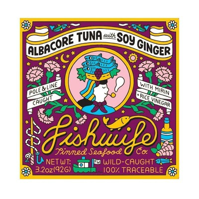 Fishwife Tinned Seafood Co Albacore Tuna with Soy Ginger - 3.2oz | Target