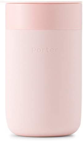 W&P Porter Ceramic Mug w/ Protective Silicone Sleeve, Blush 12 Ounces | On-the-Go | Reusable Cup ... | Amazon (US)