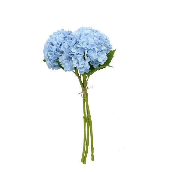My Texas House Faux Hydrangea Bundle, Blue, 19" | Walmart (US)