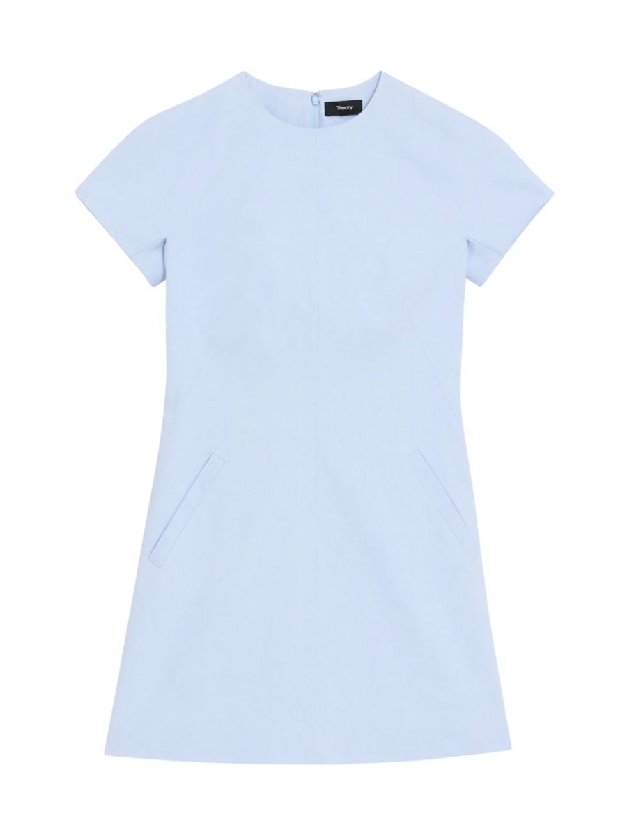 Linen-Blend Dolman-Sleeve Minidress | Saks Fifth Avenue