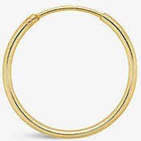 Single L 14ct yellow gold-plated sterling silver hoop earring | Selfridges